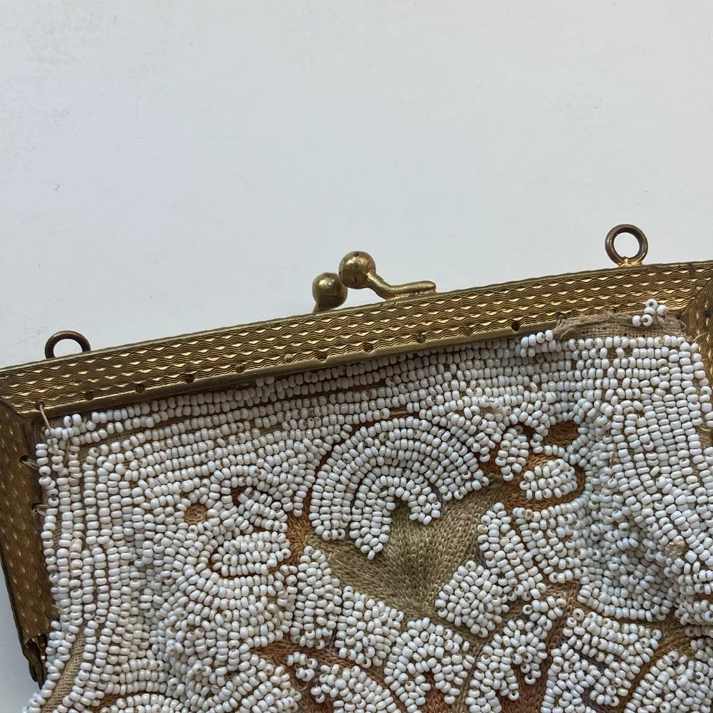 Vintage Beaded Change Purse Seed Beads Made in France authentic original… - Picture 7 of 10